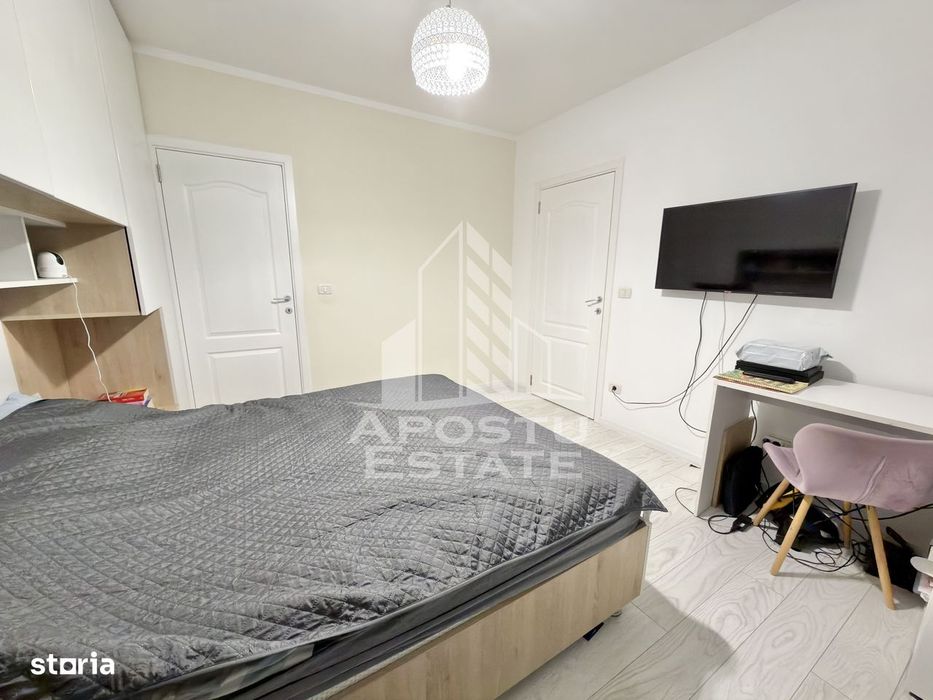 Apartament cu 3 camere mobilat si utilat la etaj intermediar in Giroc.