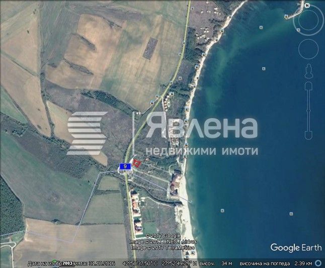 Продава се Парцел в Обзор - 2214 кв.м за 50 €/кв.м - Снимка #3
