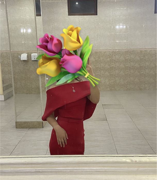 Турецкая красная платье