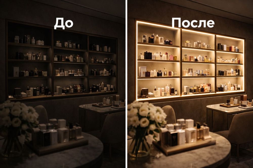 Светильники для мебели