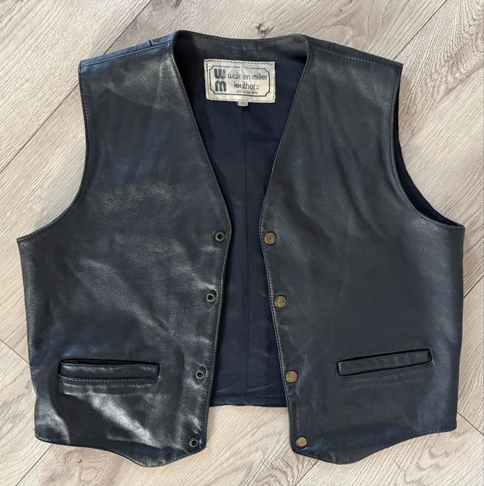 Vesta Piele Natural WALDEN MILLER Australia Negru Dama Femei | Marime