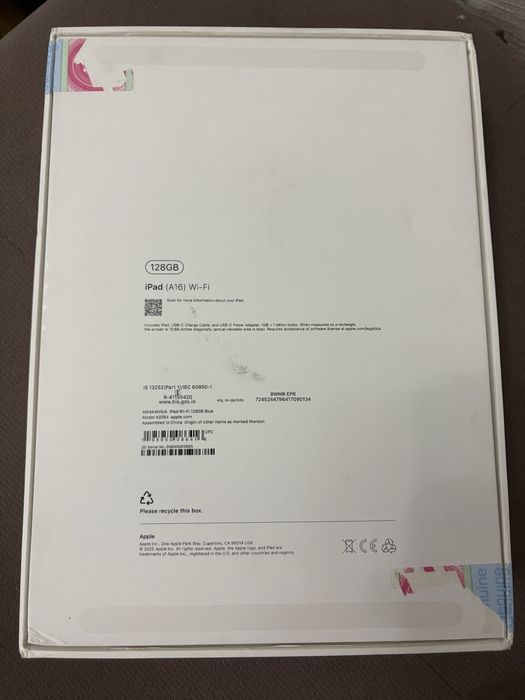 Apple ipad A16 Синий