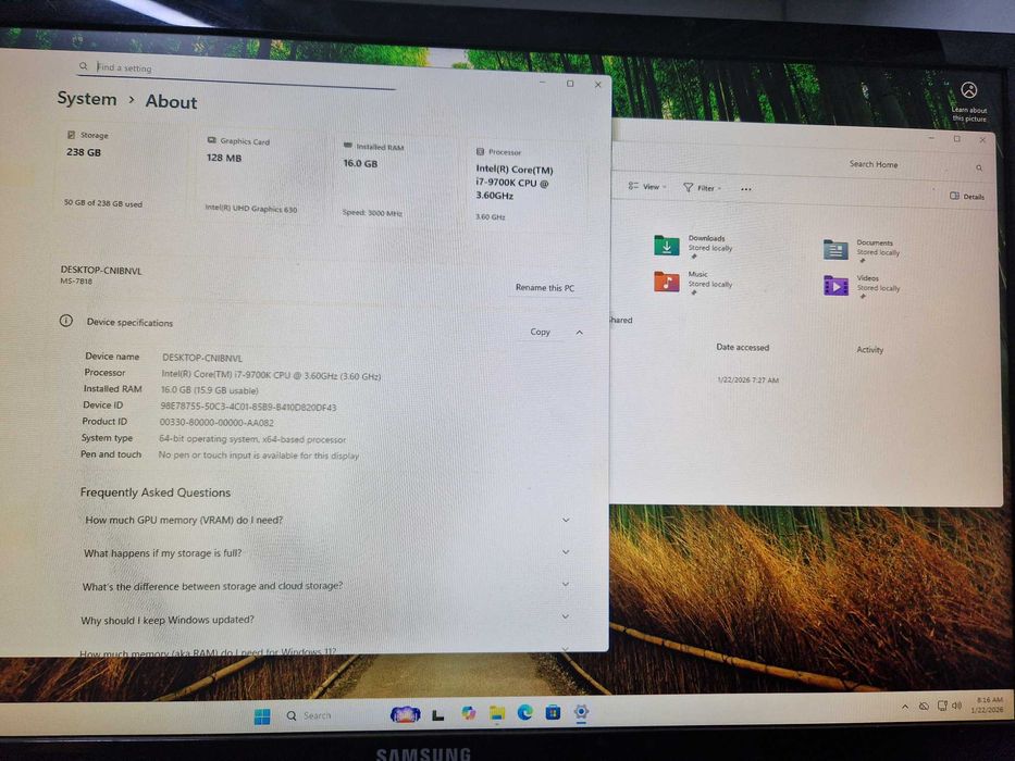 Procesor i7 9700k 16gb ddr4 3000mhz MAG Z390 TOMAHAWK Componente top