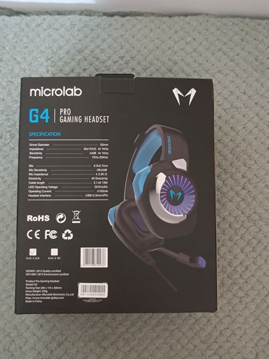 Microlab G4 pro геймърски слушалки