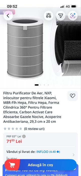 Purificator aer Xiaomi 4 Lite