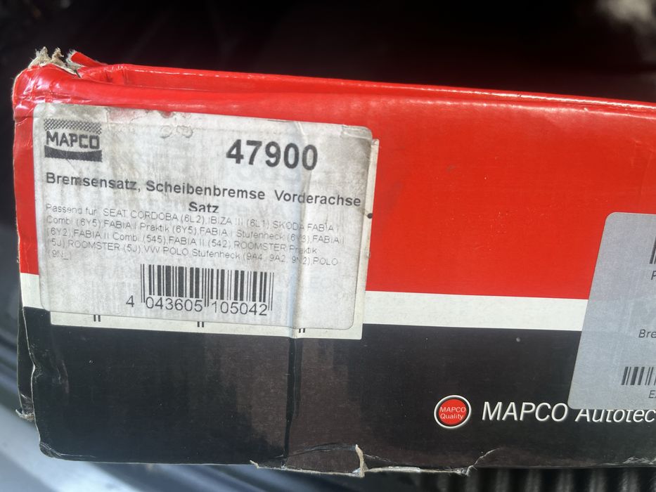 Set placute discuri Mapco