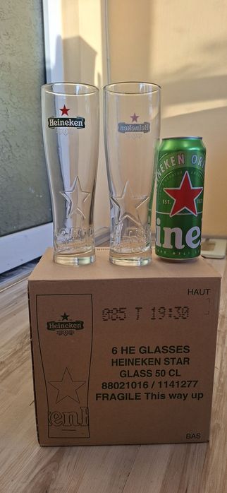Оригинални чаши Heineken/Хайнекен за бира