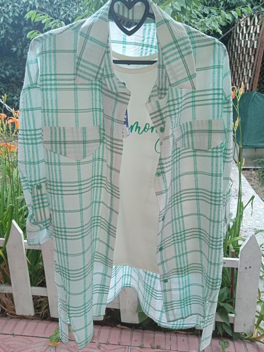 Двойка женская маичка с рубашечкой