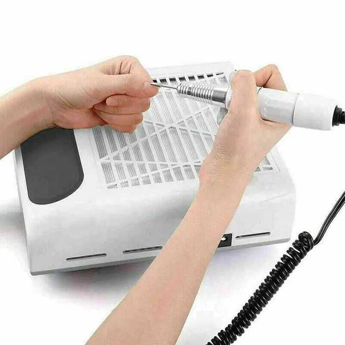 ПРОМОЦИЯ! Професионален прахоуловител за маникюр с ФИЛТЪР, 80W