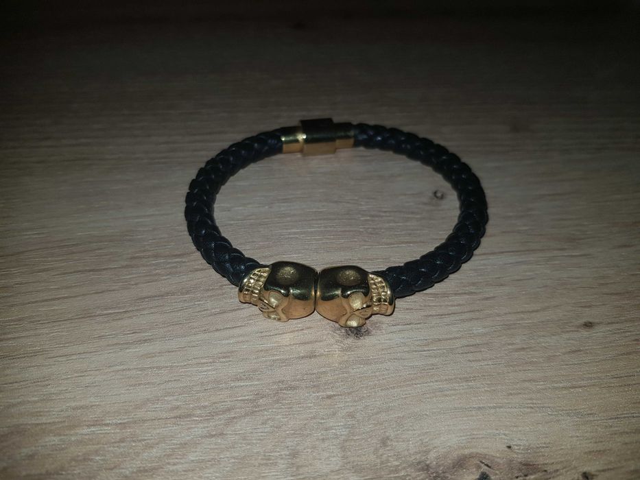 Кожена мъжка гривна