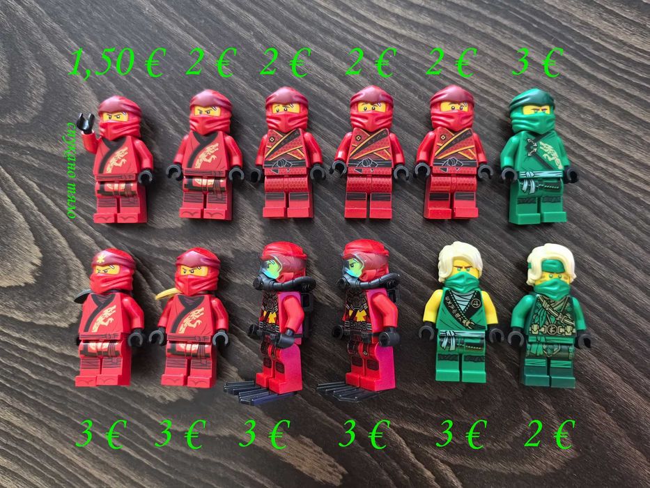 LEGO минифигурки рицари пирати нинджаго космос колекционерски стар уорс уестърн фортнайт властелинът на пръстените други ЧАСТ 3