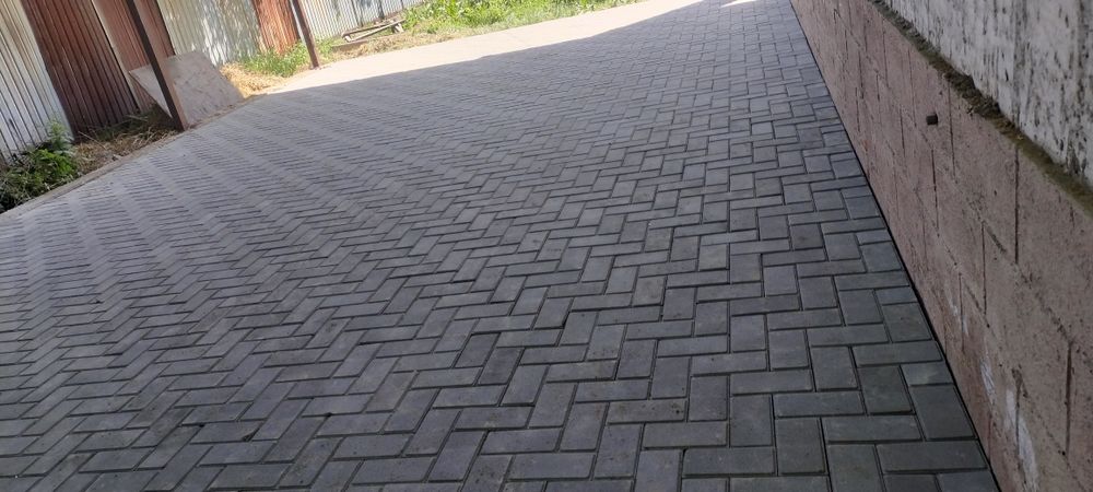 Укладка брусчатка бардюры