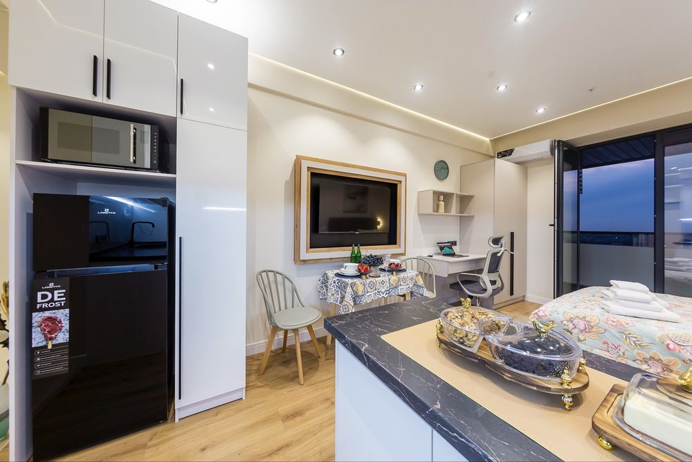 Современная студия посучтоно 22 этаж в жк NRG U Tower