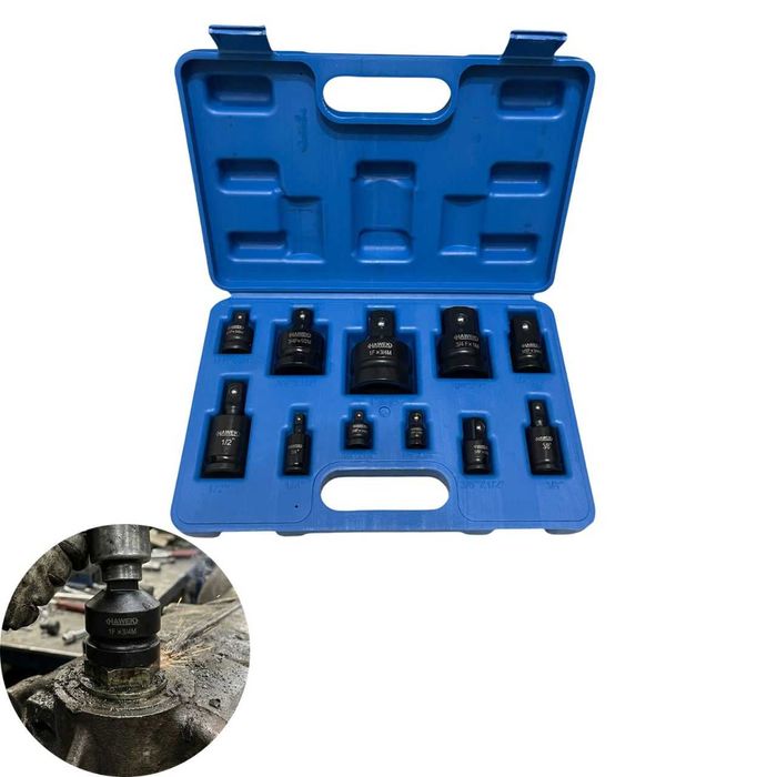 Ударни адаптери и карета за гедоре 11 части HAWEK CR-MO