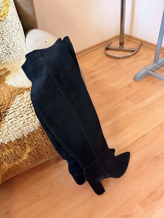 Чизми естествен велур 40 номер