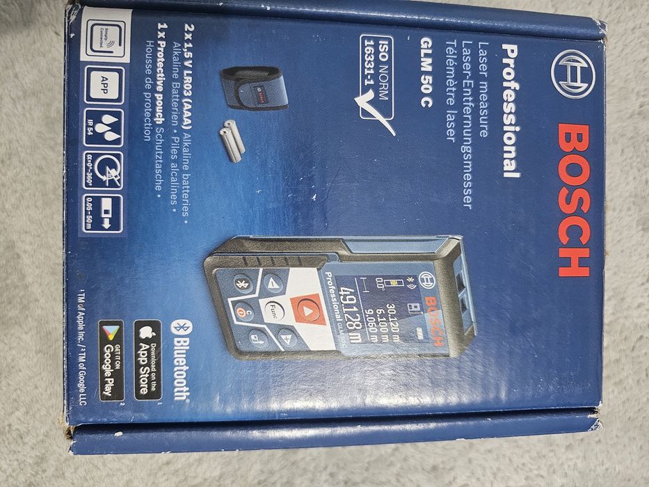 Telemetru cu laser Bosch Glm 50C Bluetooth