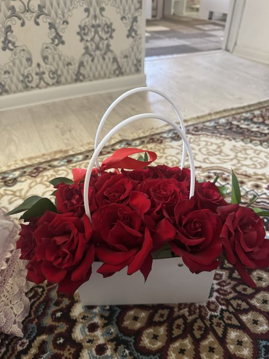 Красная роза сумочка!