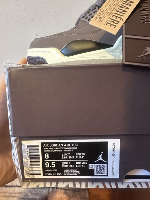 Air Jordan 4 Retro SP A Ma Maniere Violet Ore