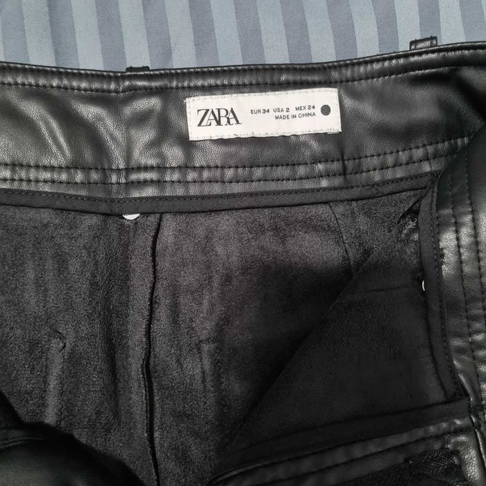 Кожен панталон и блуза