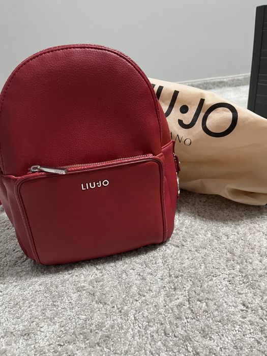 Liu Jo червена кожена раница