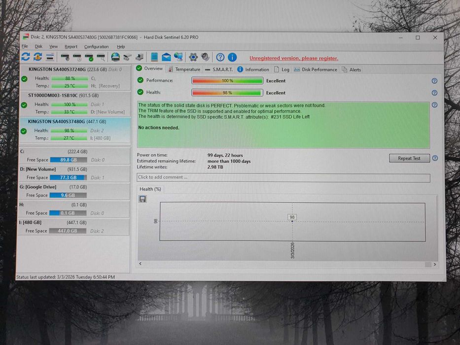 SSD Kingston A400 480 GB