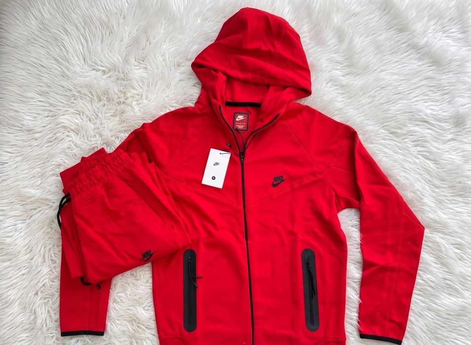 Trening Nike Tech Rosu Red - Bumbac