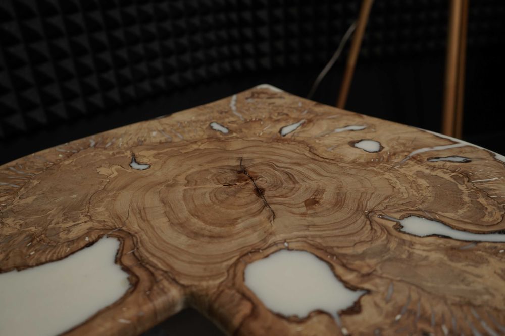 Маса масив, плот маслина смола, крака евкалипт