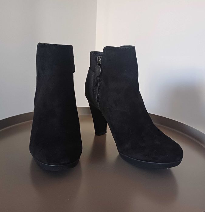 Botine pantofi Geox Respira piele negru 39