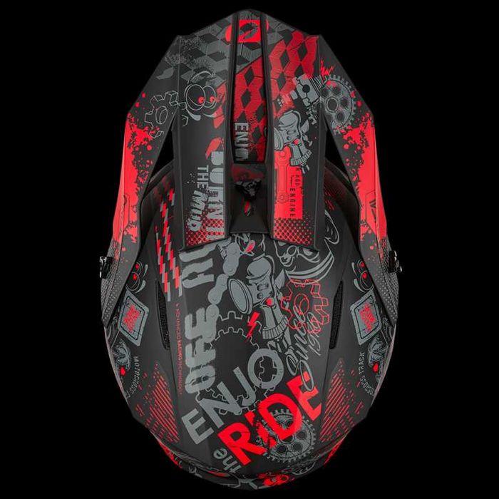 Каска O'NEAL 1SERIES Vibrant Black/Red V.26