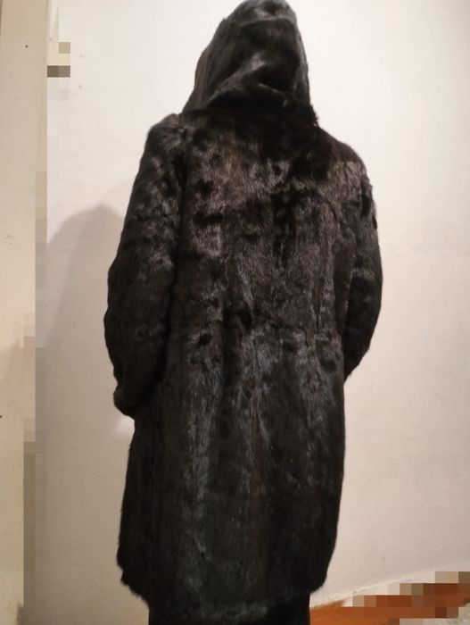 Норка шуба коричневая