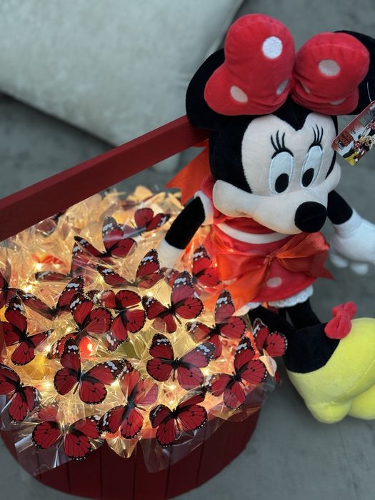 Kapalakli buket Minnie mouse bilan, ajoyib sovga, букет на 8 марта