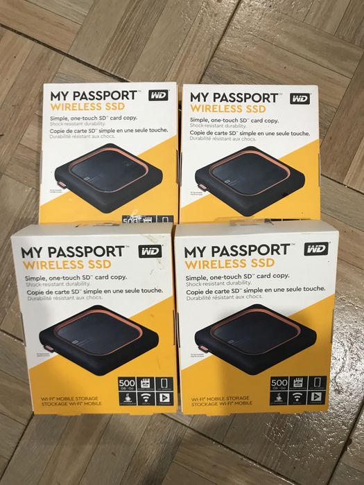 Ssd Extern WD My Passport Wireless 500GB.Noi Sigilate !!!