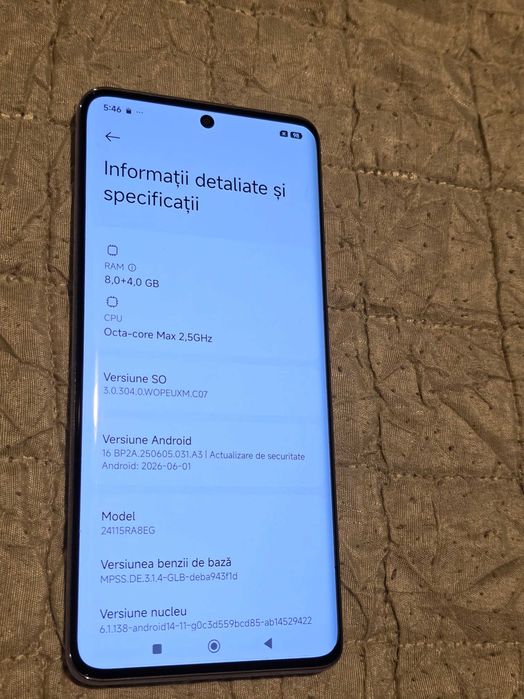 Xiaomi Redmi Note 14 Pro+ 5G 8/256 Dual SIM + incarcator, husa noua
