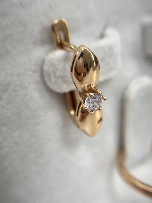 Золотое серьги/техно голд