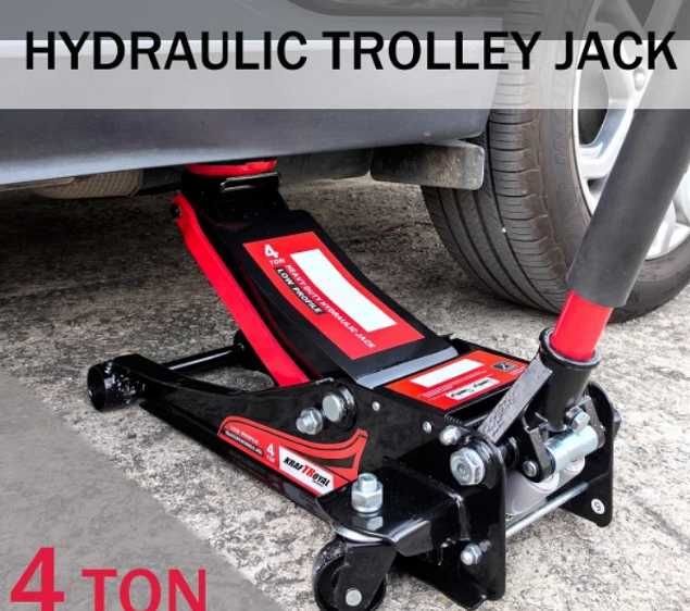 Нископрофилен крик 4 тона крокодил с две помпи KraftRoyal