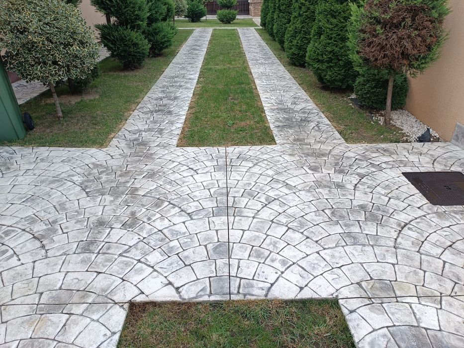 Beton amprentat Argetoaia,Salcia,Mischii , Melinești,Cârcea,Preajba