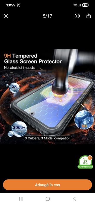 Husă față/spate Samsung a56