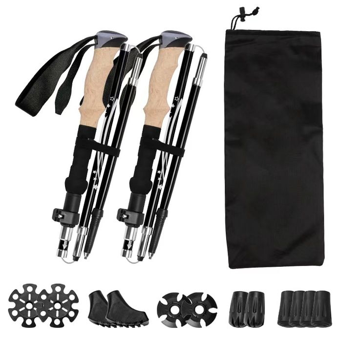 Складные треккинговые палки NECAСIL из углеволокна