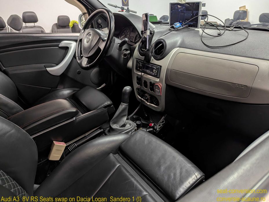 Sistem adaptare scaune de Audi A3 8V pe Logan Duster Sandero