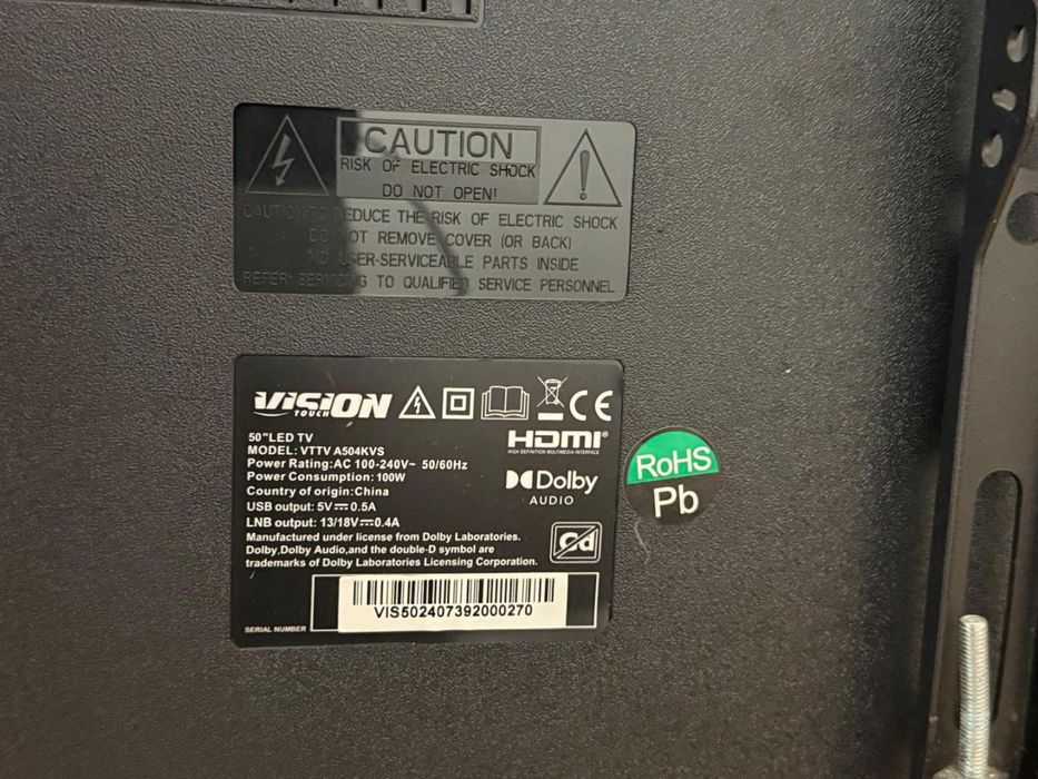 Televizor Smart LED Vision Touch VTTV A504KVS, 126 cm, Ultra HD -A-