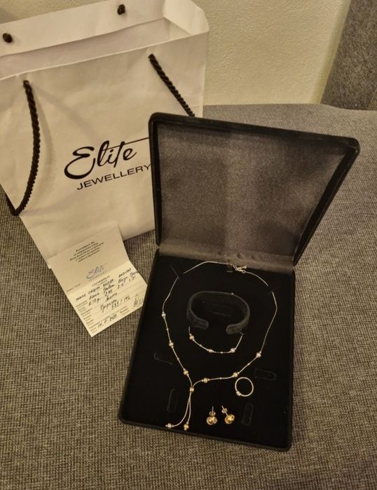 Чисто Нови Дизайнерски Италиански Бижута от жълто, бяло и розово злато