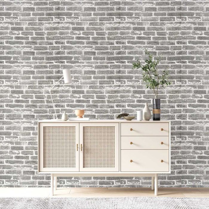 Евтини самозалепващи тапети 3 D пана  3д тапет тухли Релефни тапети