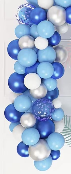 Seturi arcada baloane macarons/albastru/ roz