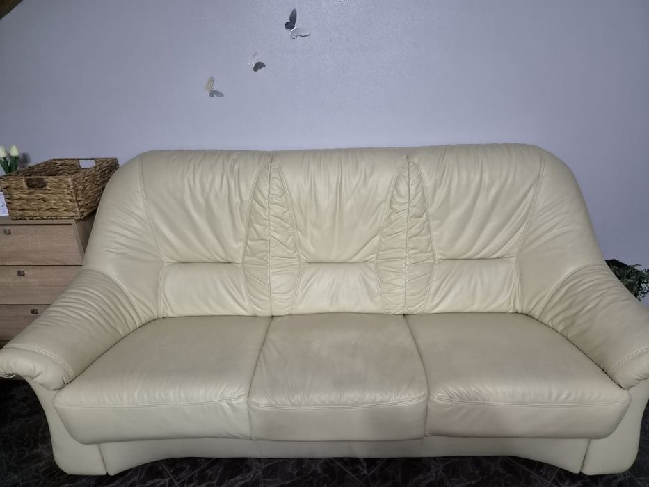 Canapea+fotoliu piele