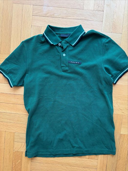 Тениска Prada milano black tab оригинал! прада милано прадо милана