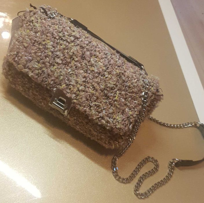Geantă Parfois din tweed buclat NOUA , Eticheta
