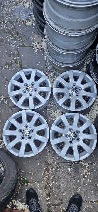 5/112/15 vw caddy 4 алуминиеви джанти със  за кади и голф 5 плюс