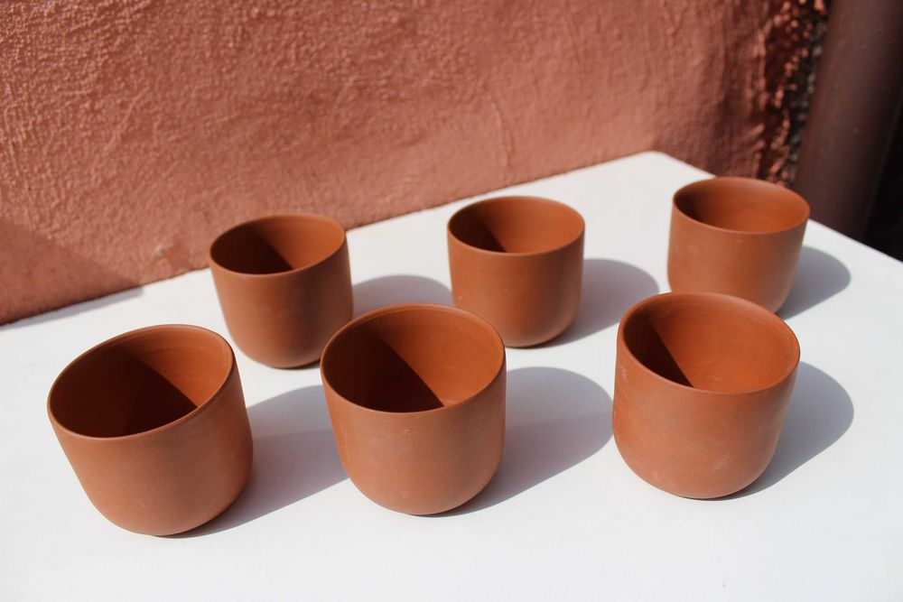 Set 6 persoane ceramic YIXING, CHINA, mijloc secol 20