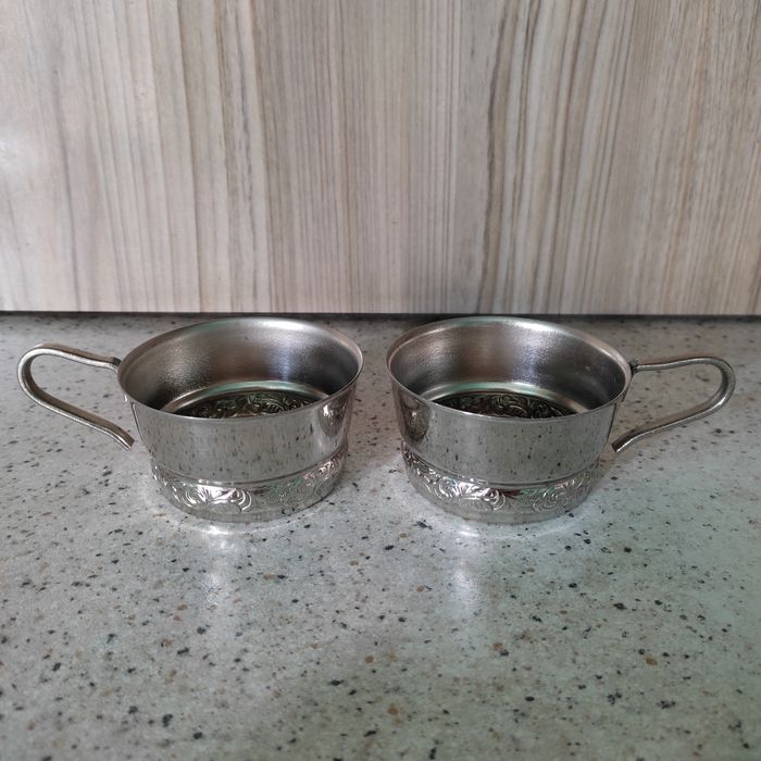 Подстаканники мельхиоровые (СССР)