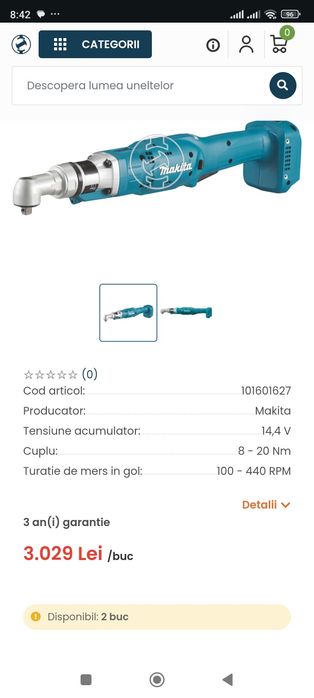 Makita Impact DFL204 F șurubelniță 90 grade 3/8 ipanouri fotovoltaice